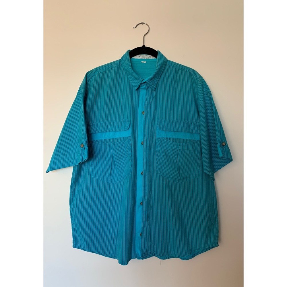 Gitano Turquoise 🌊 Men’s Button Down Shirt